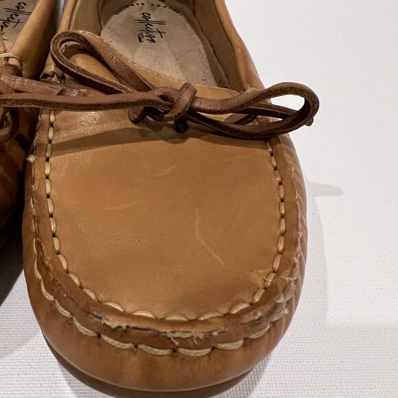Clarks Collection Moccasins Size 7 Tan Dameo Swing Leather Driving Loafer - Picture 6 of 12
